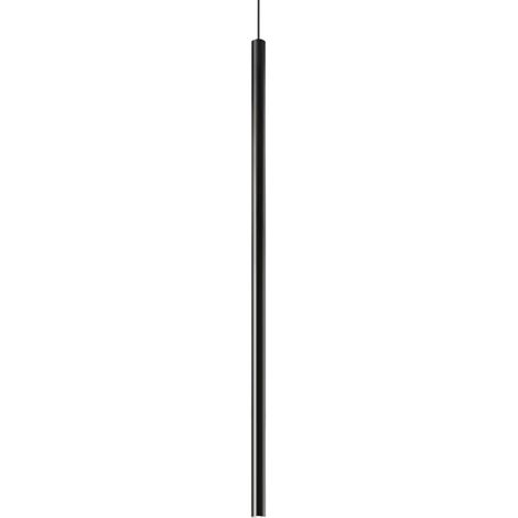 Ideal Lux ULTRATHIN Plafonnier Suspendu LED Intégré Slim 100cm Noir Mat 1150Lm 3000K