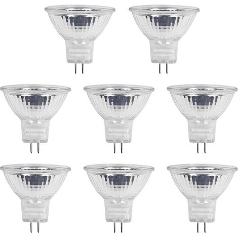 MR11 12V 20W Ampoules Halogènes GU4 Dimmable, Blanc Chaud 2700K, Spot Halogene GU4 pour Armoires, Éclairage Paysager, pack de 8 (1/5)