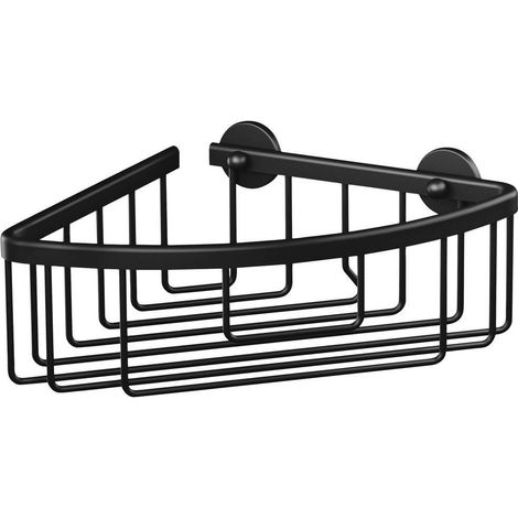 tesa ALUXX BLACK Estante Esquinero Organizador de Ducha negro