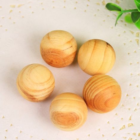 Boules De Cèdre Naturel - Répulsif Anti-Mites Pour Armoires Et Rangement De Vêtements - 10 Pièces