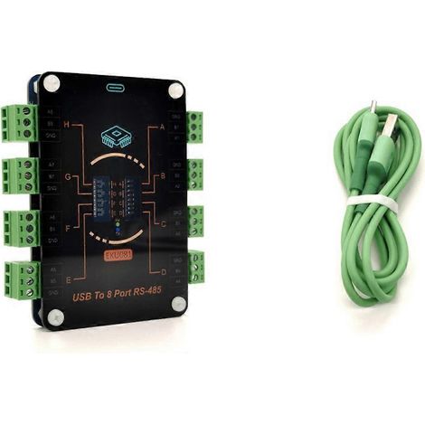 Convertisseur série USB vers RS485 8 canaux, convertisseur USB Type C vers port série 485 8 canaux, module d'extension CH348 EKU081 (1/5)