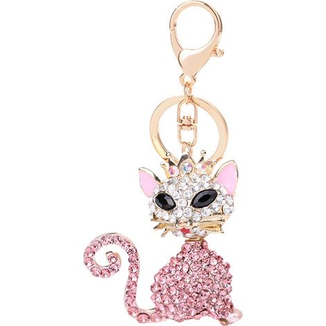 Pendentif Personnalisé Série Animaux - Sac à Chat Mignon Cadeau Déco (CHY-5218 Rose) (1/5)