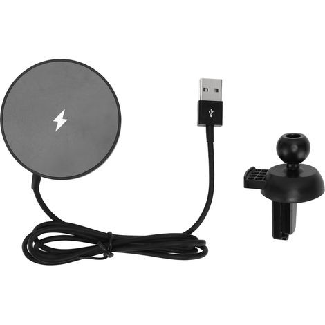 Support de charge sans fil magnétique pour voiture 15W, charge rapide, compatible iPhone, fixation à la ventilation (1/5)