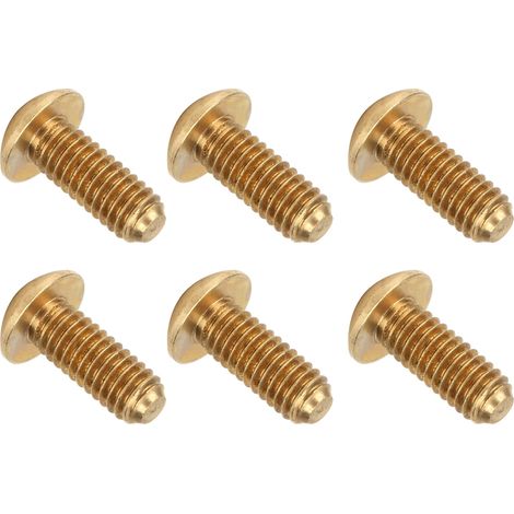 Vis à tête bombée en cuivre pur, lot de 50 pièces M4 x 10 mm, visserie hexagonale pour fixations et bricolage, accessoires de quincaillerie. (1/5)