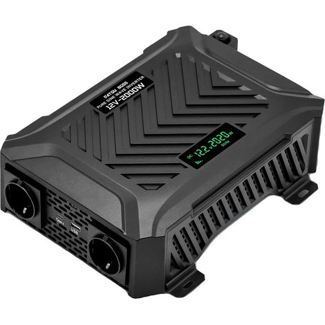 Onduleur, puissance de charge de 2000W, puissance de crête de 4000W, chargement USB (1/2)