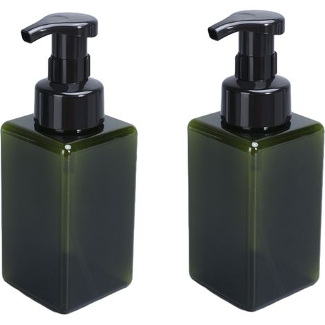 Distributeur De Savon Liquide - 450 Ml - Pompe À Pression - Bouteille Vide Rechargeable En Pet - Pour Salle De Bain Cuisine Bureau (1/5)