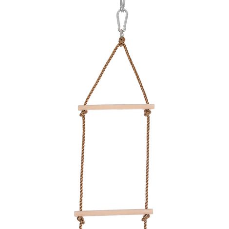 Échelle de corde pour enfants avec barreaux en bois, échelle d'escalade extérieure et intérieure, balançoire, jouet, cadeau sportif pour enfants (1/3)
