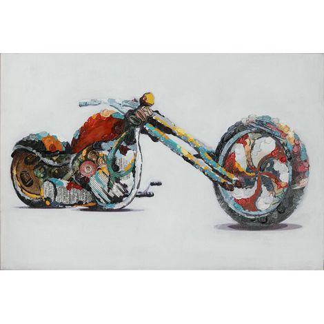 Quadro dipinto a olio su tela Chopper 60x90 cm — fatto a mano (1/4)