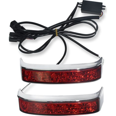 Luz de freno de motocicleta, luz trasera, alforja de motocicleta, luces de freno e intermitentes, equipaje de carreras, luz de freno trasera para luz de freno trasera (1/4)