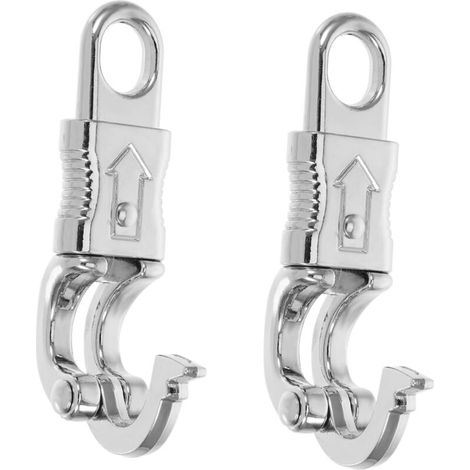 2pièces De Collier pour Chien Métal Clips De Sangle Résistants avec Système De Double Verrouillage pour Laisse Et à Accessoires Pratiques Et Sécurisés pour (1/5)