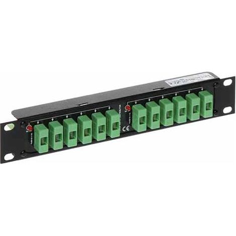 Fiche d'alimentation 12/24V - 12output x 1A Rack 10"