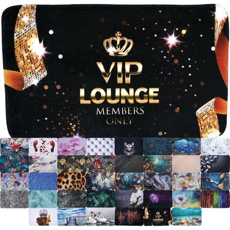 Tapis de Salle de Bain, Grande sélection de Beaux Tapis de Douche, Absorbant, Antidérapant, Très Doux, Sèche Rapidement, Lavable (VIP Lounge, 50 x 80 cm) (1/5)