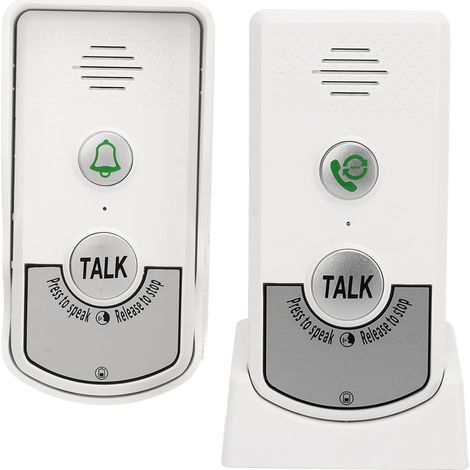 Carillon Sans Fil, Interphone, Set De Carillon D'Appel, Sonnette D'Entrée, Étanche, Anti-Poussière, Sans Fil, 1000 M De Distance Sans Obstacle, 1 Récepteur, 1 Émetteur (1/5)