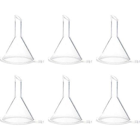 Lot de 20 petits entonnoirs transparents en plastique pour le transfert de liquides cosmétiques, d'huiles parfumées et d'huiles essentielles.-20pcs (1/2)