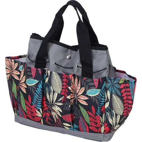 Multifunktionale, tragbare Werkzeugtasche mit mehreren Fächern für Gartengeräte und Handwerkzeuge (1/5)