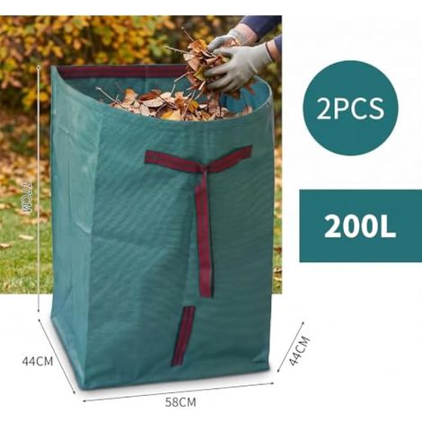 Lot de 2 sacs de jardin, sacs à déchets de jardin, stables et autonomes (1/4)