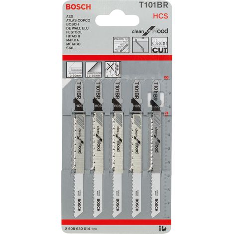 Bosch 5 Stichsägeblätter T 101Br - 2608630014