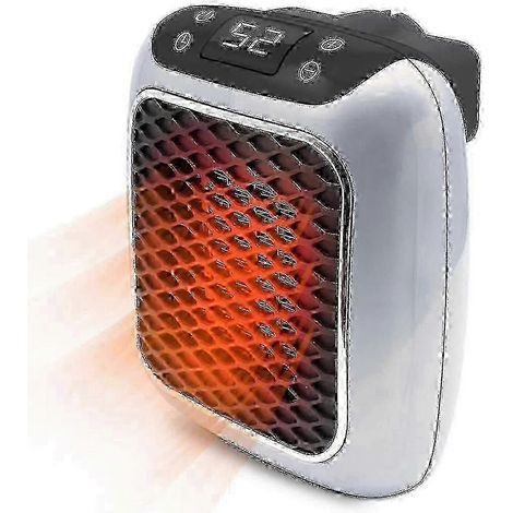 Mini radiateur soufflant, prise chauffante, radiateur soufflant, 800 W, télécommande, prise australienne - JA (1/5)
