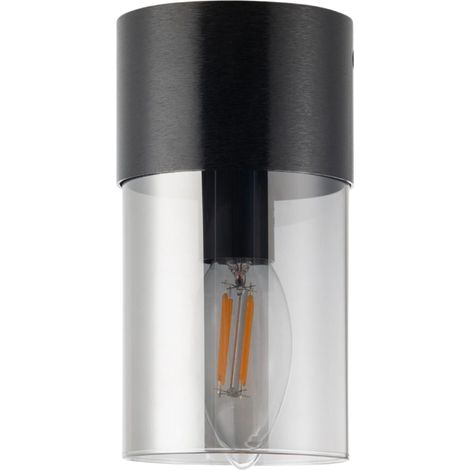 Spot soffitto tondo Ø8 nero fumé E14 40W Vetro Zuma (1/3)