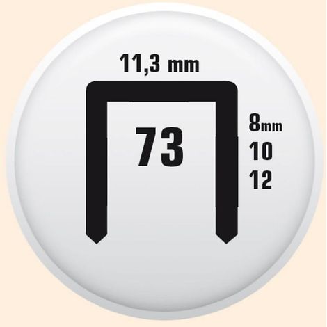 CLAVEX grapa manual modelo 73 granel largo 8mm (millares 5000)