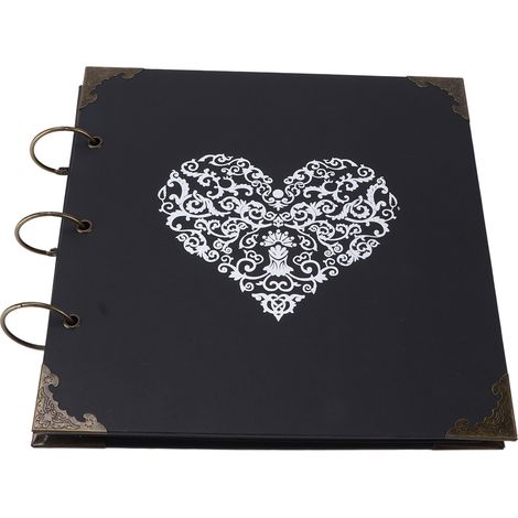 Kit de scrapbooking 25 pages autocollantes vierges, album photo à faire soi-même avec reliure métallique, idéal pour un mariage, un voyage ou un anniversaire. (1/5)