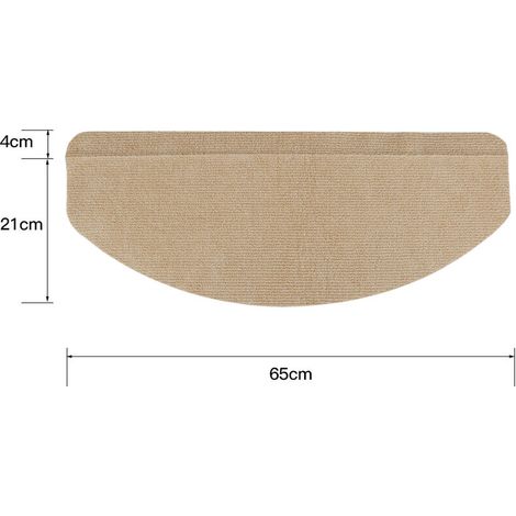 15 pcs tapis d'escalier tapis marches autoadhésif -insonorisants antidérapants Brun (1/5)