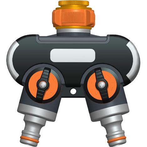 Répartiteur de tuyau d'arrosage 2 voies,adaptateur de robinet pour irrigation goutte à goutte (1/5)
