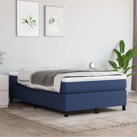 Sommier à ressorts de lit - Sommier pour Adulte et Enfant - Bleu 120x200 cm Tissu BV200608 - BonneVie (1/5)