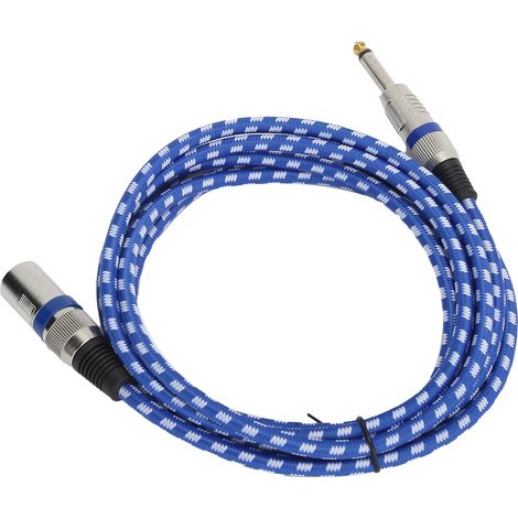 Câble Microphone XLR Mâle vers Jack 6.35mm Mâle pour Signal Équilibré JD6009 (1/5)