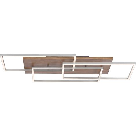 Paul Neuhaus Palma Plafoniera semi-incasso a LED integrata con decorazione in legno 3x 12W LED 2700-5000K dimmerabile (1/5)
