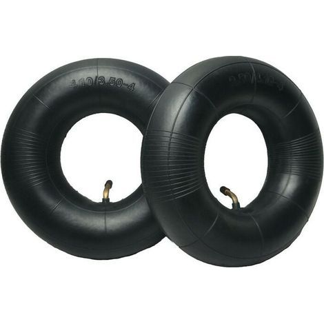 2 pièces pneus tubulaires série 4.10/3.50-4 pouces pour diable, chariot, charrette à bras, chariot de jardin, tondeuse à gazon, tube de remplacement 4.10-4 (1/4)