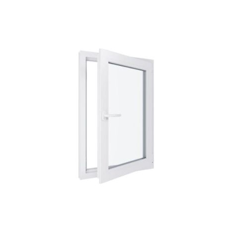 Finestra in PVC - Triplo vetro - Bianco - 800 mmx1000 mm cm