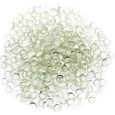 Perles De Verre Plates Transparentes 17-19 Mm Galets Décoratifs en Verre Résistant pour Vases Décoration Intérieure Bricolage 500 Pièces en Vrac (1/5)