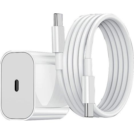 Chargeur standard européen PD [2 m], câble de charge rapide + tête de charge PD 20 W [norme européenne] (1/5)