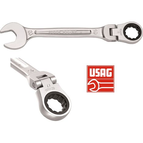 USAG 285 KF CHIAVE COMBINATA A CRICCHETTO SNODATA FISSA E STELLA SNODO COMBINATE - 13 (1/3)