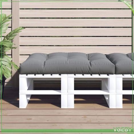 360514 Coussin de palette gris 120x80x12 cm tissu (1/5)