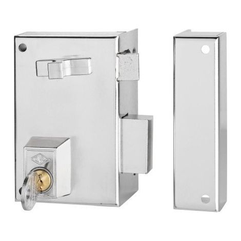 Cerradura Sobreponer 60X35Mm 56A60I/0 Niquel Picaporte/Palanca Izquierda Cvl