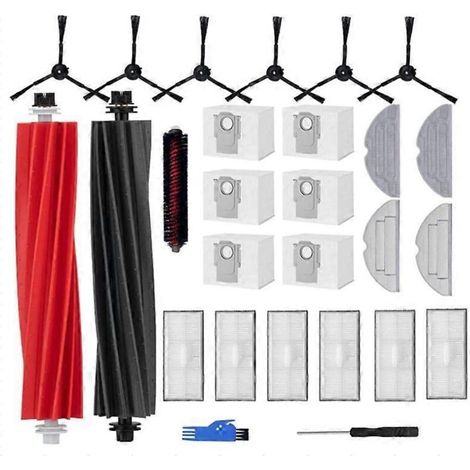 Kit d'accessoires pour aspirateur Roborock S8 Pro Ultra : 1 tête de brosse principale à double brosse (1/5)