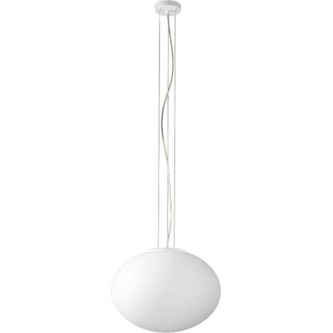 Sospensione Contemporanea Saturno Vetro Bianco 2 Luci E27 Ip20 D40 (1/2)
