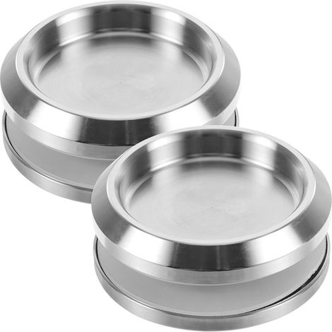 2 pièces Poignée de Porte Acier Inoxydable Lot de Boutons Ronds Coulissants pour Portes Verre Compatible Salle de Bain et Cuisine Design et Moderne (1/5)