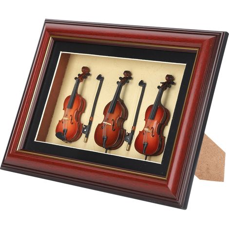 Musical Instrument Model Frame Ornaments Mini Table Room Decorative Craft Supplies (1/5)