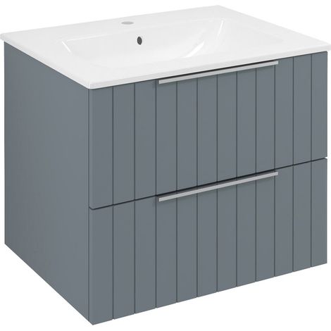 CIRASA STRIP Meuble sous-vasque 59,2x52x46cm, sienne