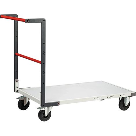 Chariot modulable un dossier fixe à tube - Plateau 1000x595mm - Charge max 250kg - Livré monté - 806722110 (1/3)