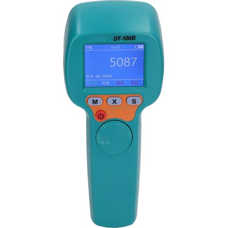 Handstroboskop DT100B, wiederaufladbar, LED-Blitzlicht, Drehzahlmesser 1500LX (60 bis 999999 U/min), 7,4 V (1/5)