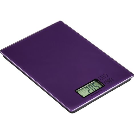 Premier Housewares Zing Purple Glass Kitchen Scale - 5kg