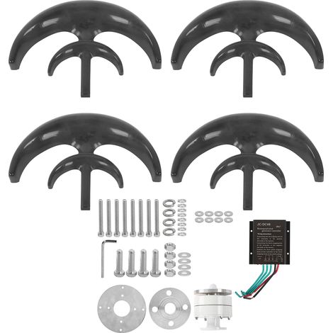 Éolienne Double Couche 4 Pales Générateur 400W 48V Kit Production Électricité Équipement Énergie Renouvelable (1/5)