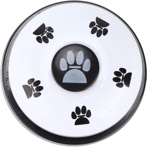 Cloches d'entraînement pour Animaux de Compagnie, Cloche d'entraînement au Pot pour Chien Cloche d'agilité pour Chien pour animalerie Domestique(Fond Noir et Couverture Blanche) (1/5)