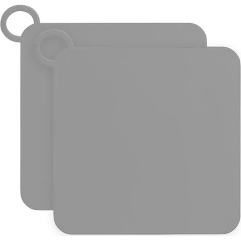 Lot de 2 couvercles de vidange de douche en silicone gris désodorisant pour salle de bain et cuisine - Bloque les mauvaises odeurs (20 cm) (1/5)