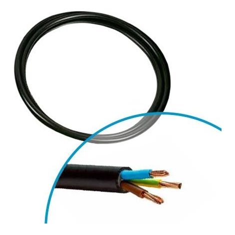 Nexans – Câble électrique RO2V 3G6² 3 conducteurs 6mm² – Longueur 5m pour installations monophasées – 10262673