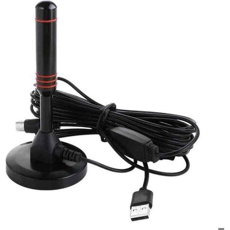 1 antenne TV HD, amplifiée intérieure, réception numérique DAB+ et Ultra HDTV jusqu’à 320 km, pour appartement ou maison